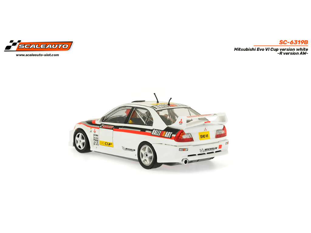 Scaleauto | Mitsubishi Lancer Evo VI | Evo Cup - White | R 4WD Series | SC - 6319B