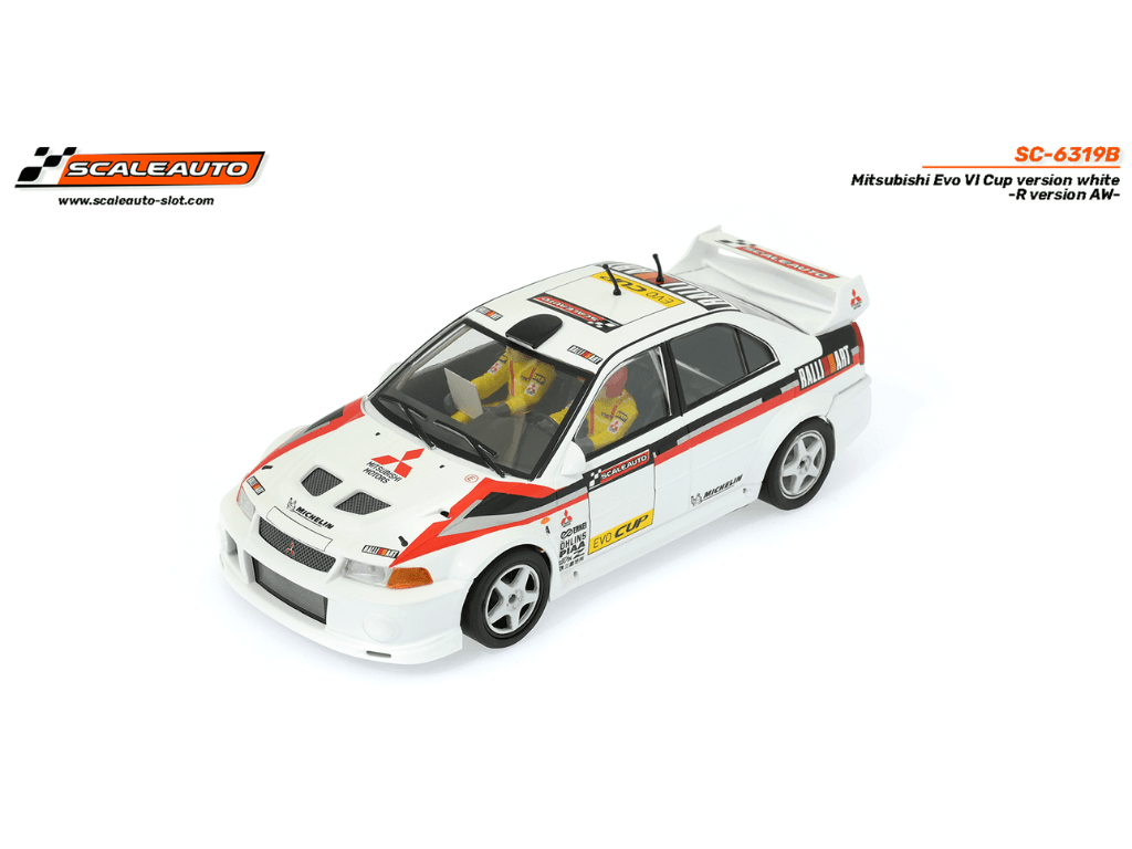 Scaleauto | Mitsubishi Lancer Evo VI | Evo Cup - White | R 4WD Series | SC - 6319B