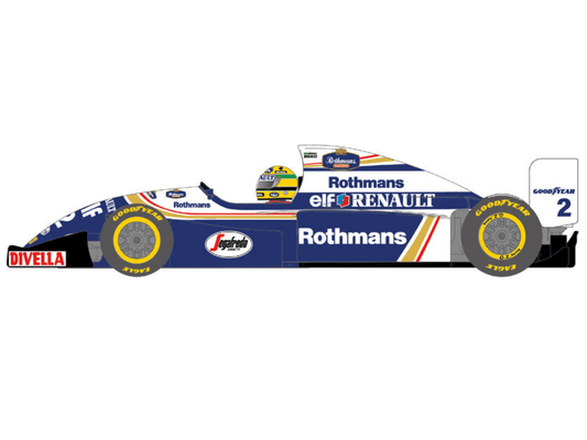 Scaleauto | Williams FW16 | 2 Ayrton Senna - Formula 1 1994 | Formula 90/97 Series | SC - 6450