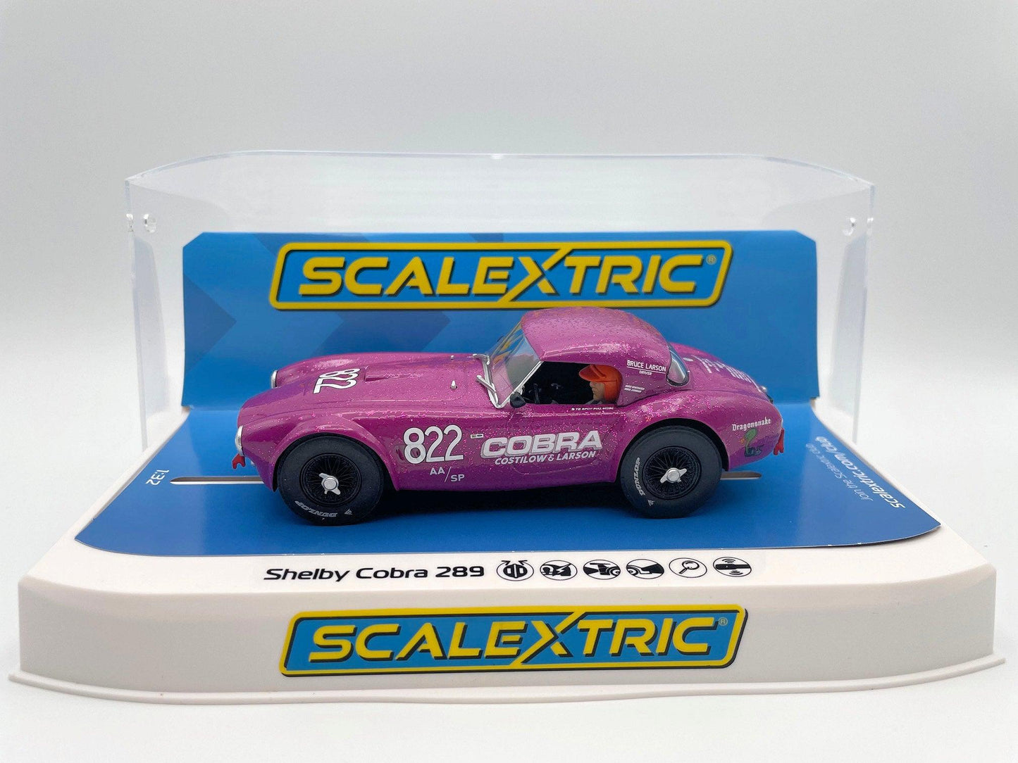 Scalextric - AC Shelby Cobra 289 - #822 Dragonsnake - Goodwood 2021 - C4418