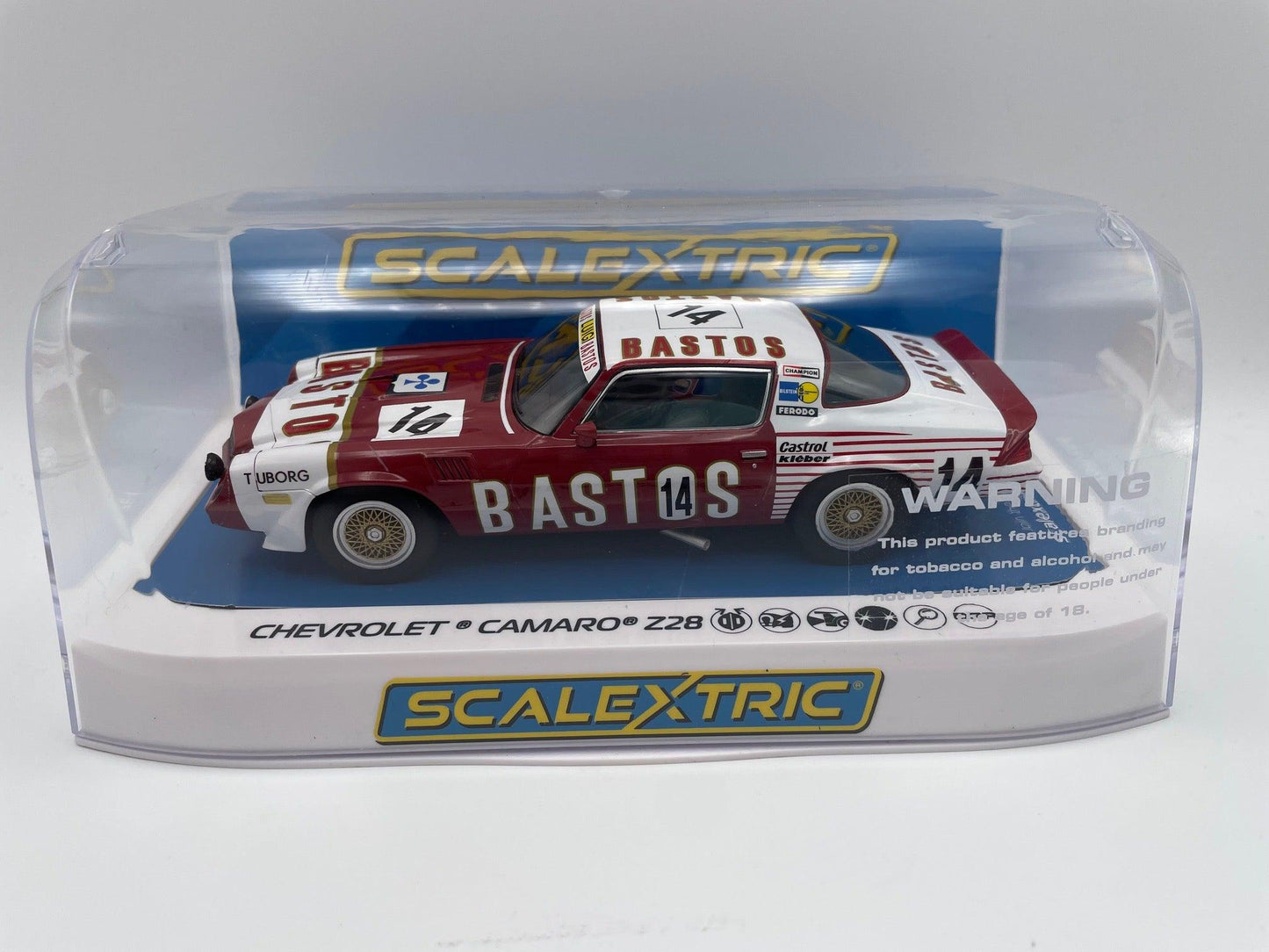 Scalextric - Chevrolet Camaro Z28 - #14 Bastos - Spa 1980 - C4235