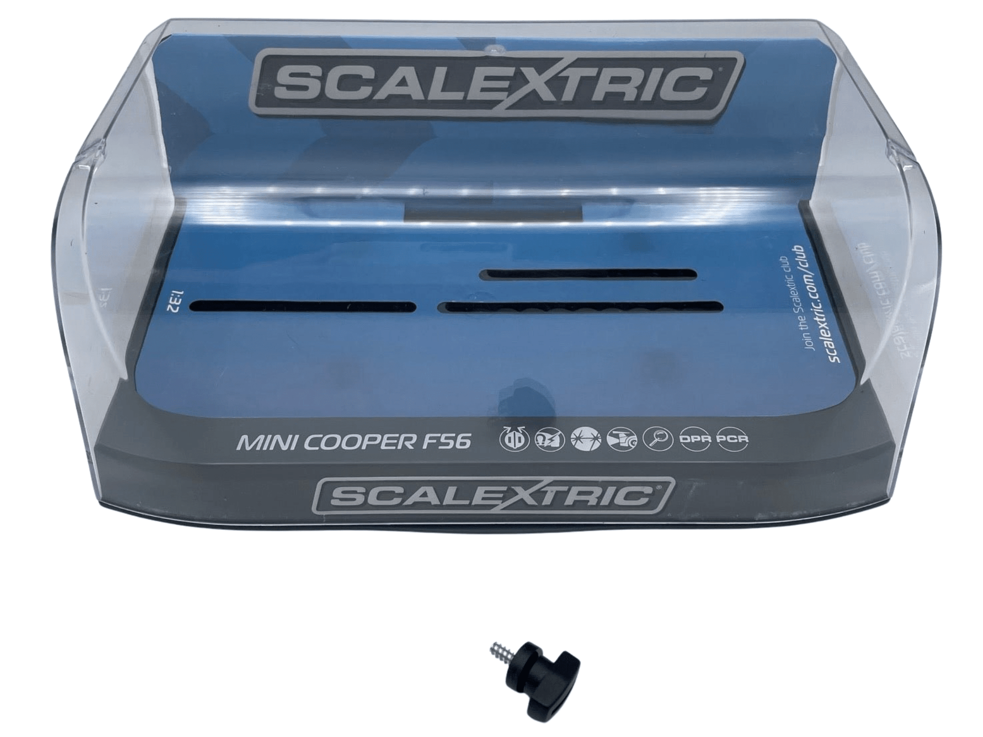 Scalextric | Display Case w/ Grey Base | Assorted Base Plate