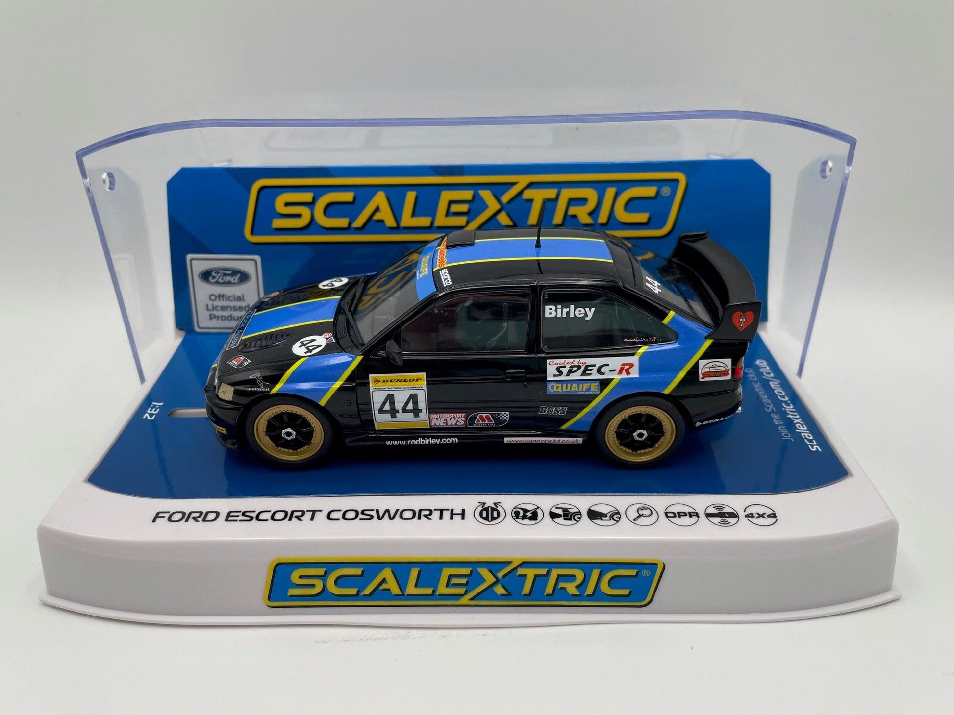 Scalextric - Ford Escort Cosworth WRC - #44 R. Birley - 4WD - C4427