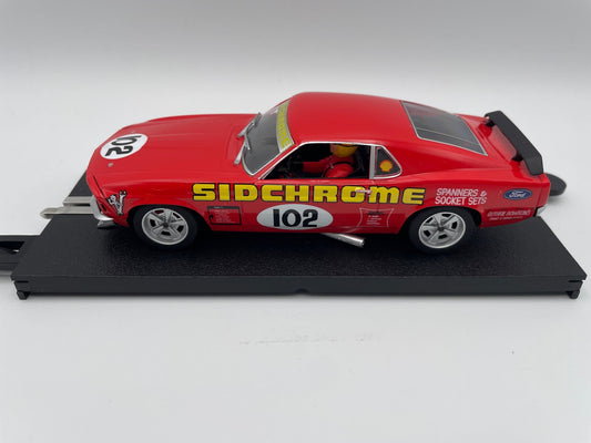 Scalextric - Ford Mustang Boss 302 - #102 Sidchrome - Trans Am 1970’s - Muscle Car Mayhem - C1449* Unboxed