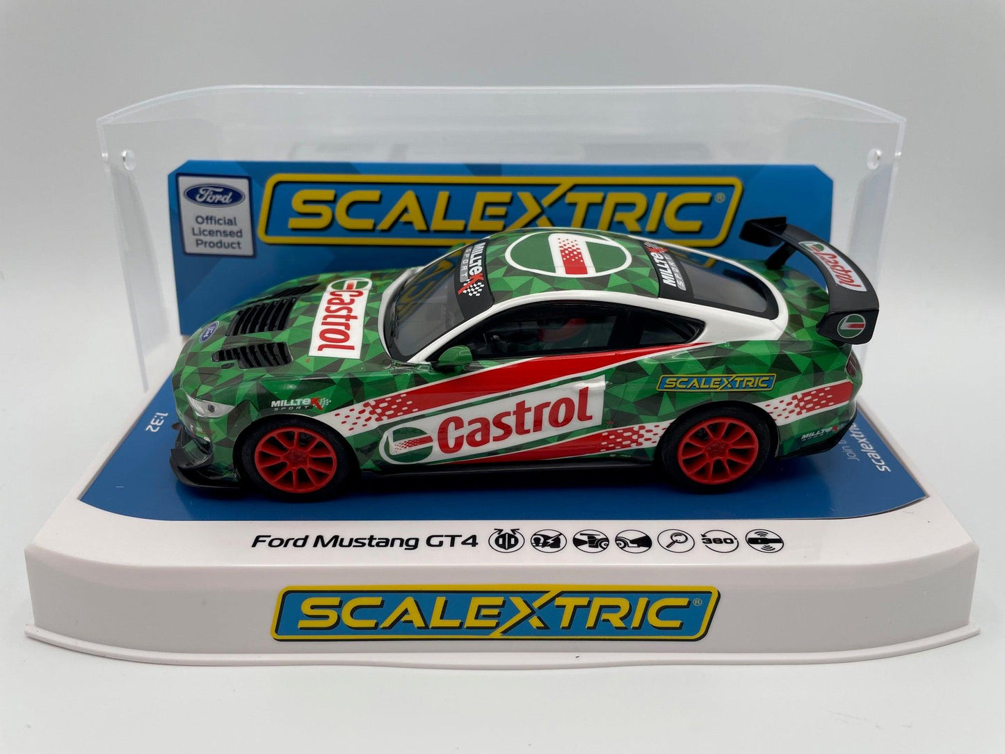 Scalextric - Ford Mustang GT4 - Castrol Drift Car - C4327