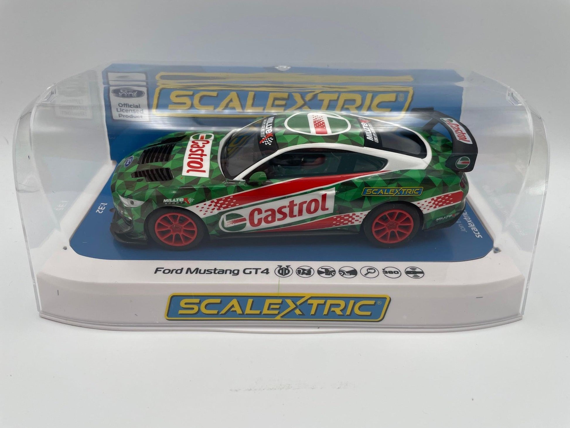 Scalextric - Ford Mustang GT4 - Castrol Drift Car - C4327