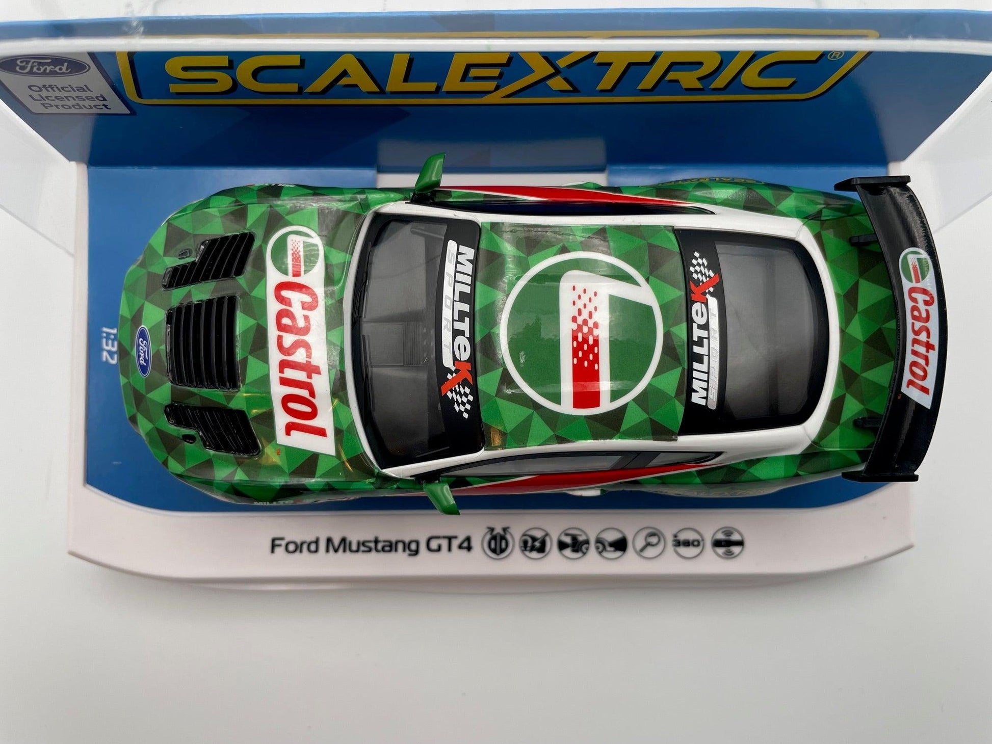 Scalextric - Ford Mustang GT4 - Castrol Drift Car - C4327