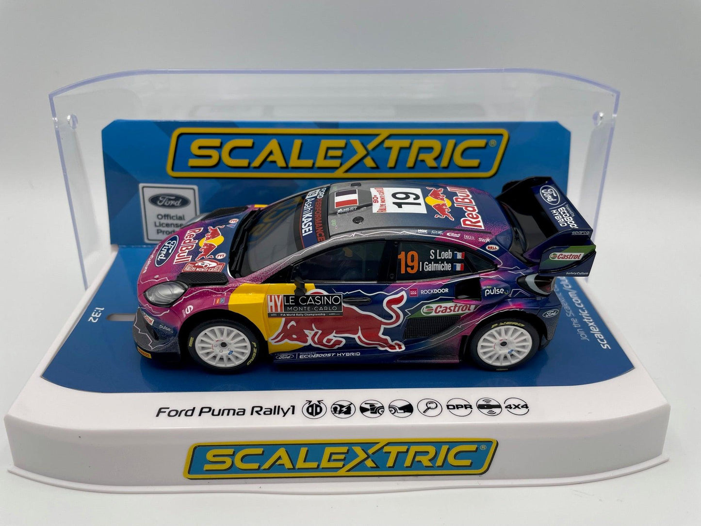 Scalextric - Ford Puma - #19 Red Bull - WRC 2022 - 4WD - C4448