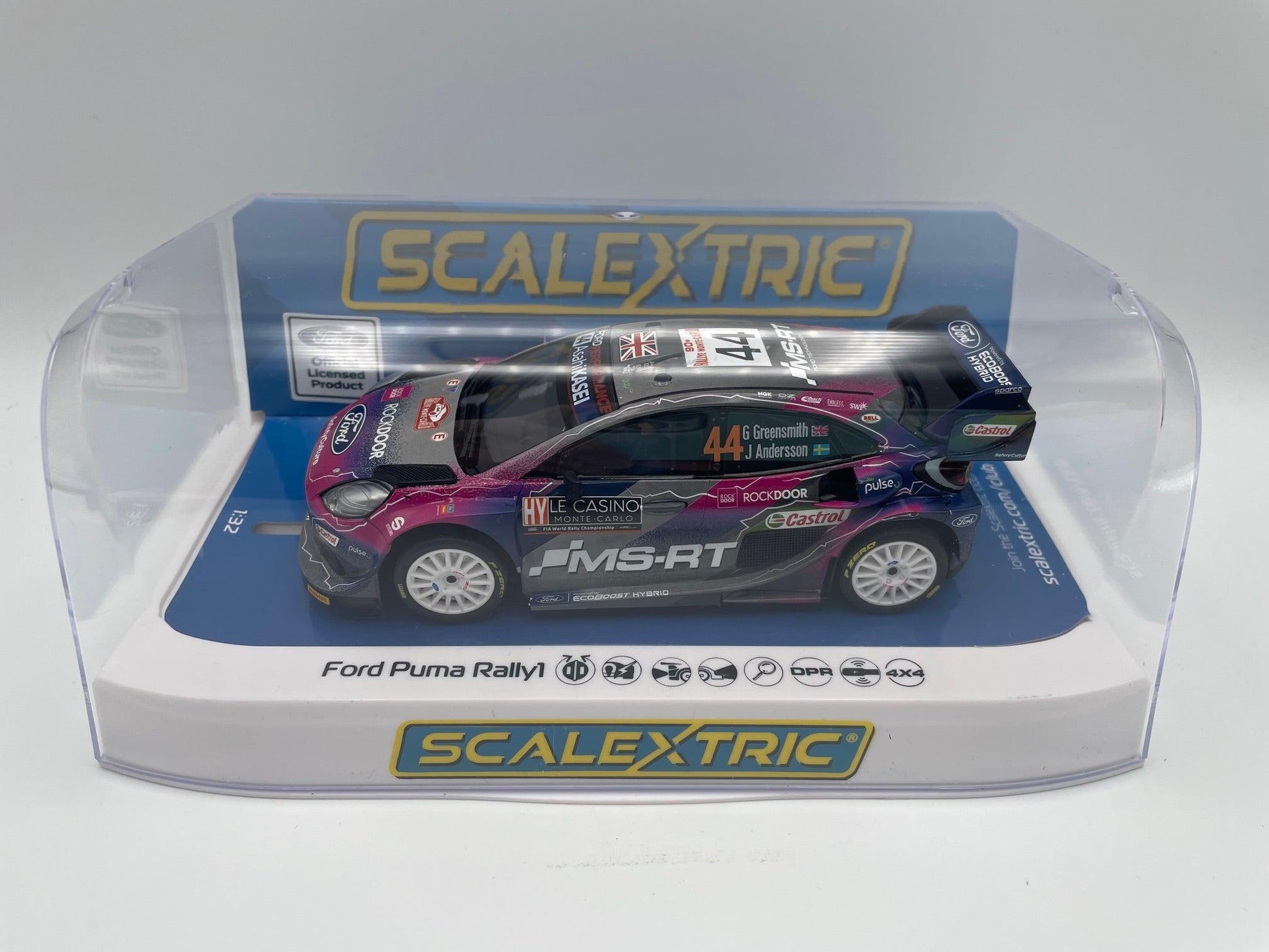 Scalextric - Ford Puma - #44 Gus Greensmith - WRC 2022 - 4WD - C4449