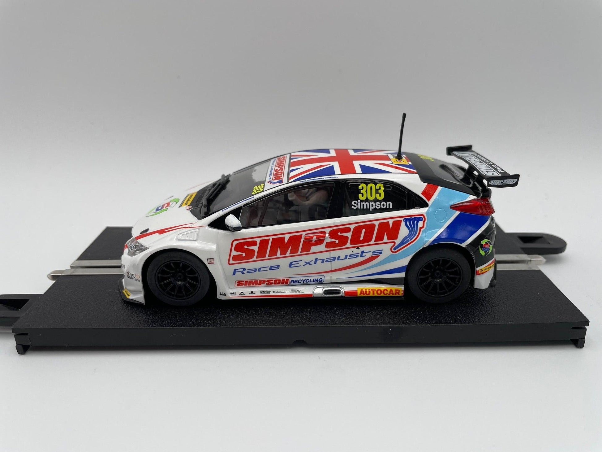 Scalextric - Honda Civic Type R - #303 Simpson - BTCC 2017 - C3915