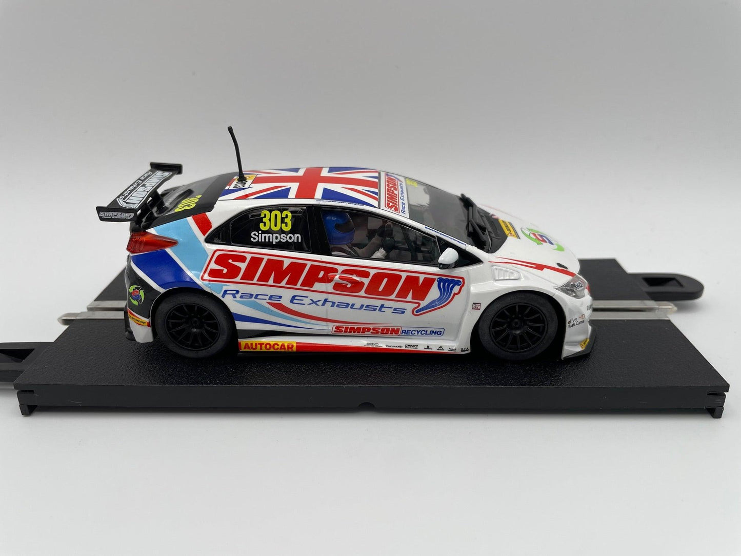 Scalextric - Honda Civic Type R - #303 Simpson - BTCC 2017 - C3915