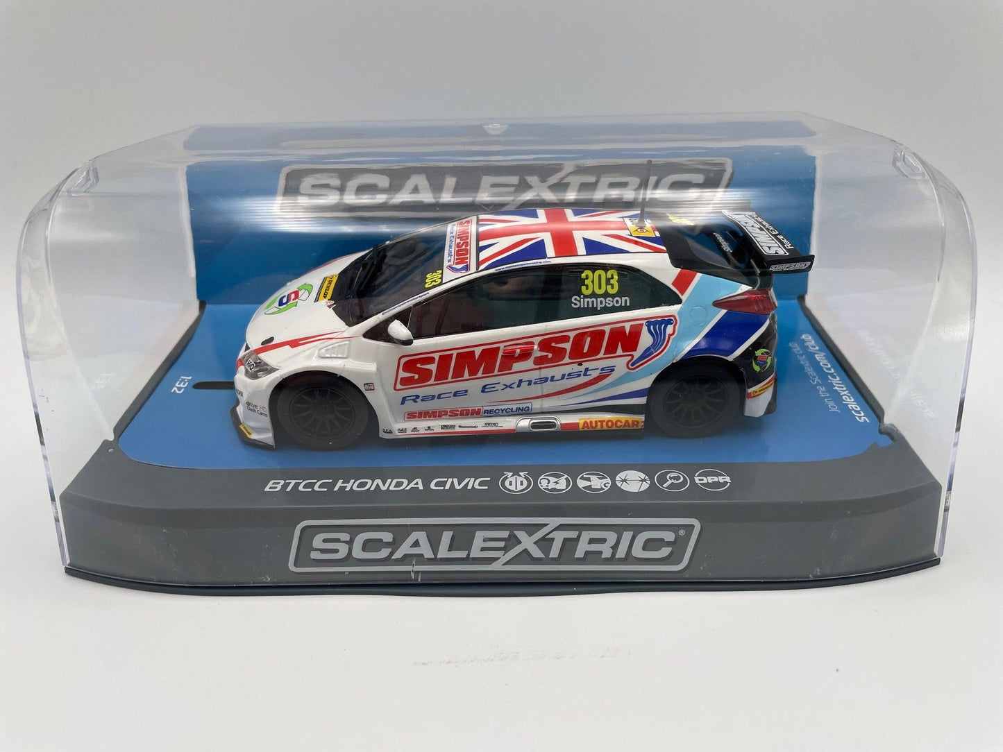 Scalextric - Honda Civic Type R - #303 Simpson - BTCC 2017 - C3915