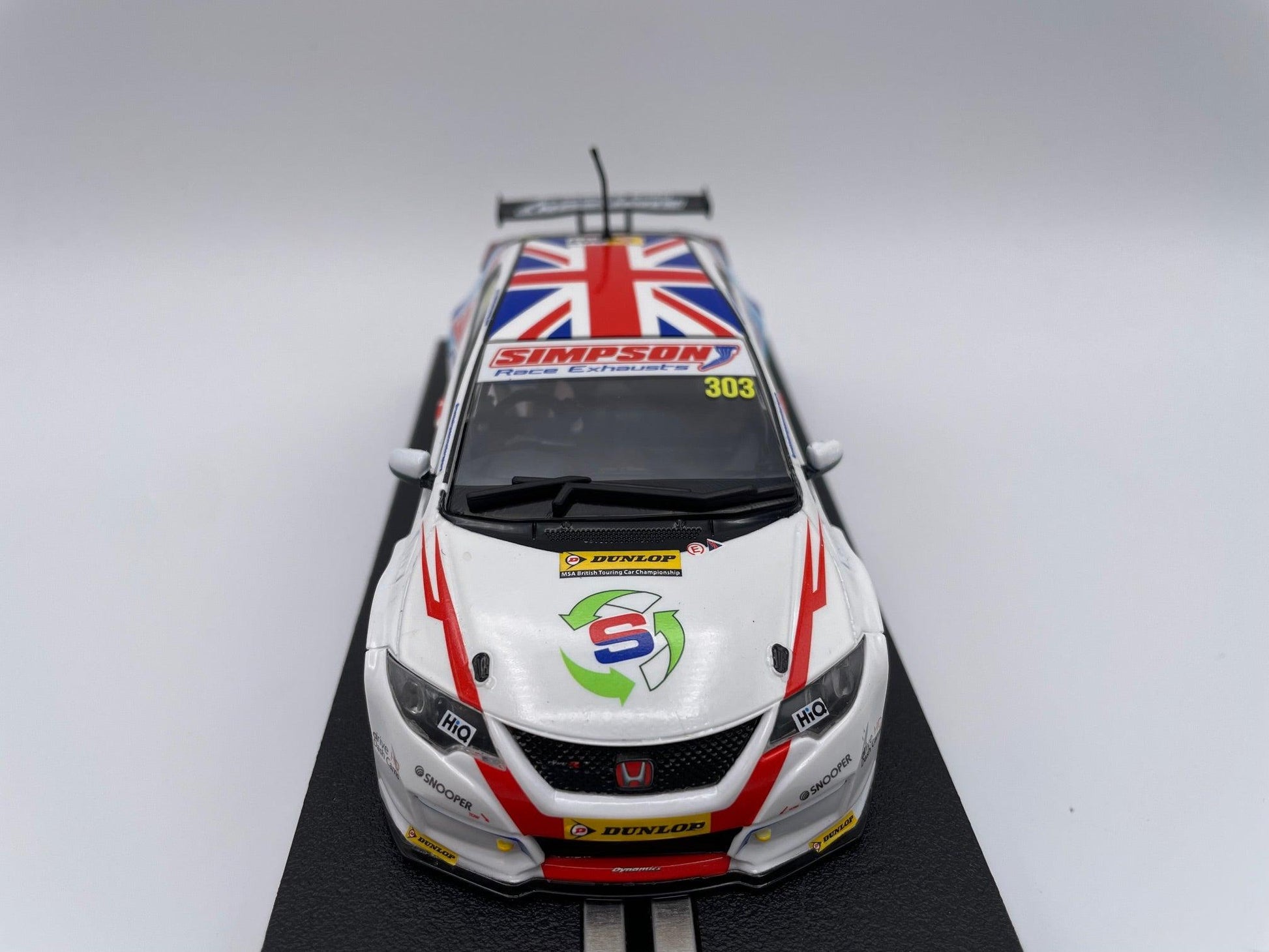 Scalextric - Honda Civic Type R - #303 Simpson - BTCC 2017 - C3915 Unboxed