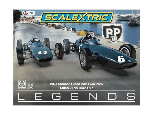 Scalextric | Legends - Twin Pack | Monaco Grand Prix 1963 | C4580A | 1/32 Slot Car Set