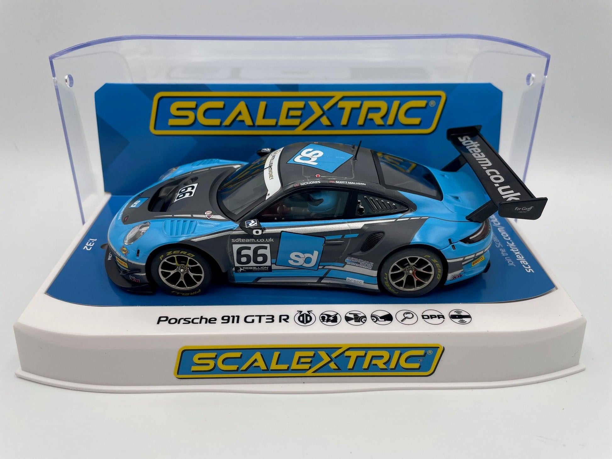 Scalextric - Porsche 911 GT3 R - #66 SD Team - British GT 2022 - C4415