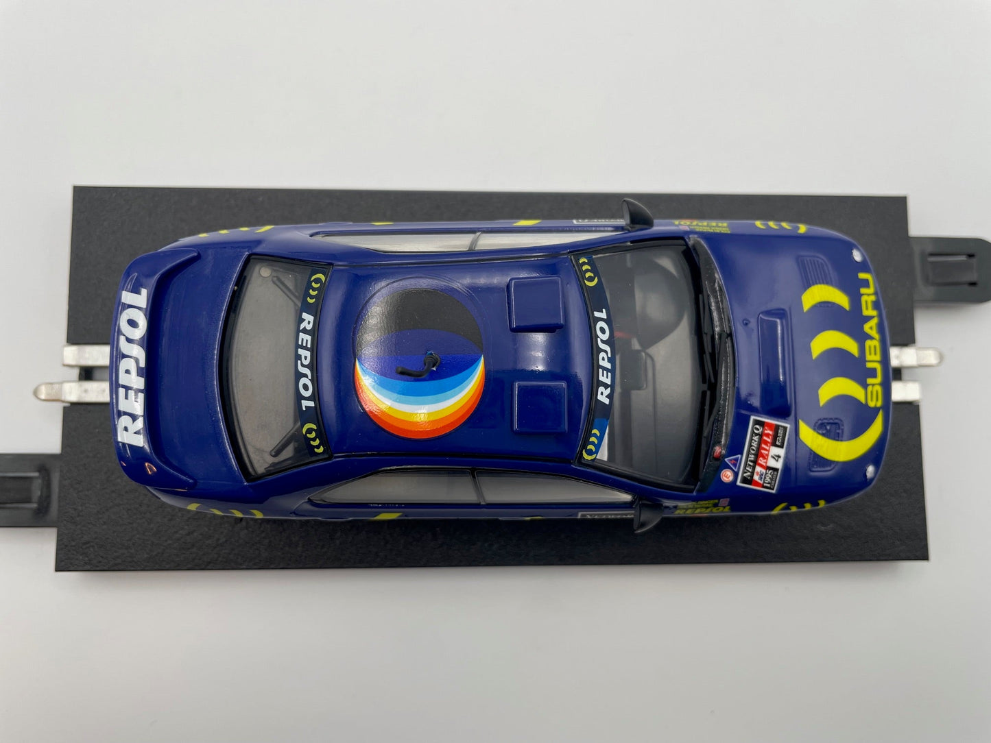 Scalextric - Subaru Impreza WRX - #4 Repsol - Colin McRae - WRC 1995 Champion - 1/32 Slot Car - C4428