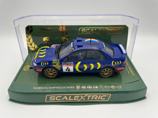 Scalextric - Subaru Impreza WRX - #4 Repsol - Colin McRae - WRC 1995 Champion - 1/32 Slot Car - C4428