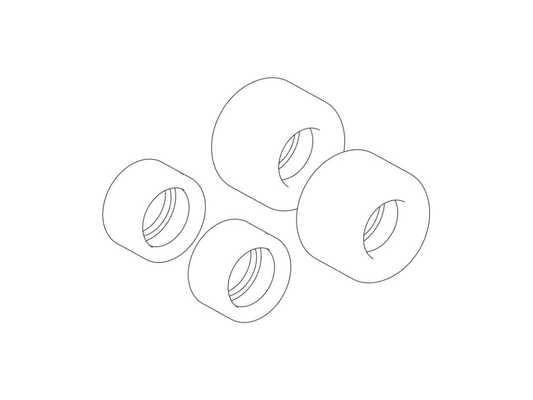 Scalextric | Tires - Rubber | Ferrari 312T2 / McLaren M23D / M23E | W9422 / W10738* | 1/32 Slot Car Parts
