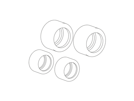 Scalextric | Tires - Rubber | Mirage GR8 / M8 | C4443/03* | 1/32 Slot Car Parts