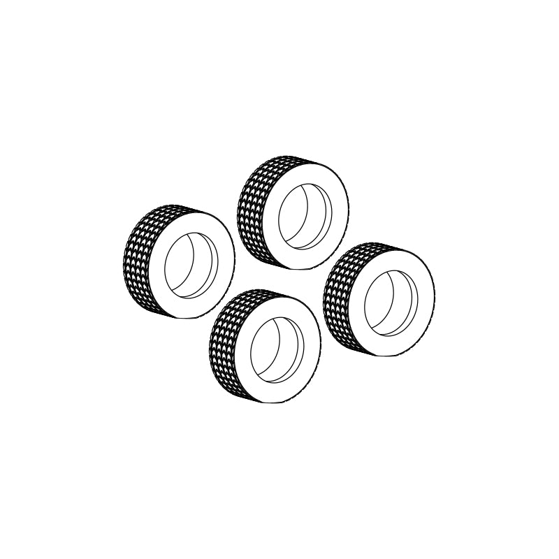Scalextric | Tires - Rubber | Ford Escort Mk I / Mk II | W9271 / W11106* | 1/32 Slot Car Parts