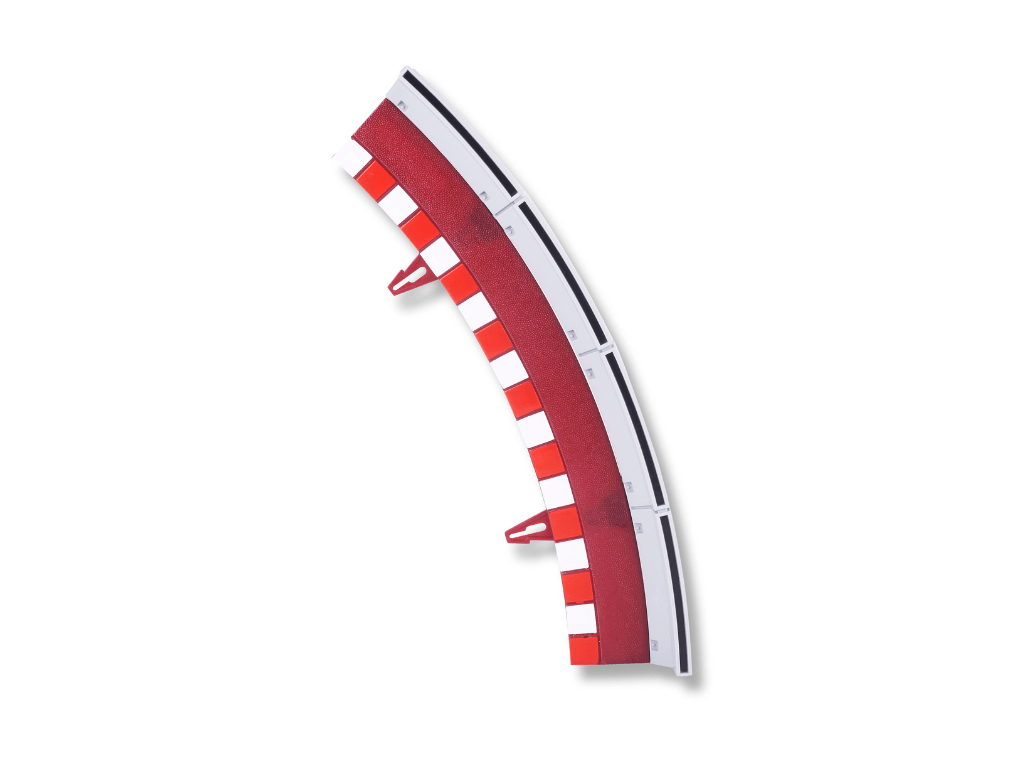 SCX 1:32 | Outside Shoulder w/ Barrier for Curved Track - R2 / 45° | x4 Pack | U10326