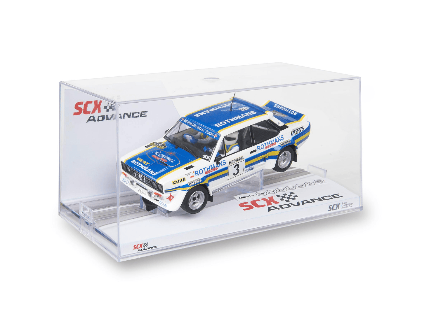 SCX Advance | Fiat Abarth 131 | 3 Rothmans - Spanish Tarmac Rally 1982 | Digital | E10549