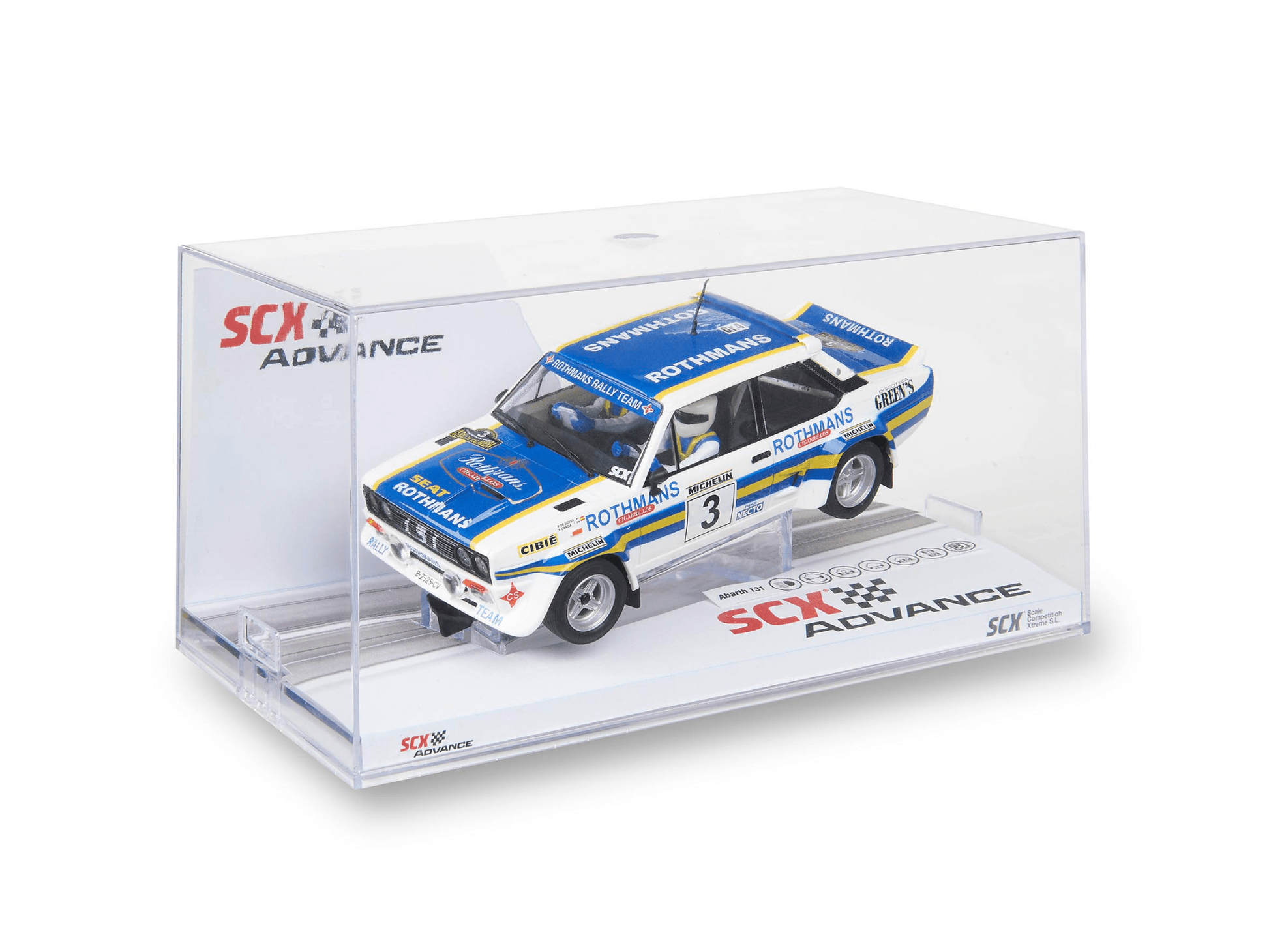 SCX Advance | Fiat Abarth 131 | 3 Rothmans - Spanish Tarmac Rally 1982 | Digital | E10549