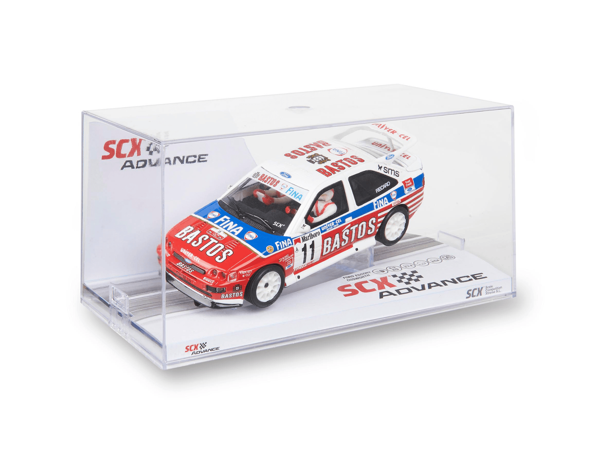 SCX Advance | Ford Escort RS Cosworth | 11 Bastos Fina - ERC 1995 | Digital | E10547