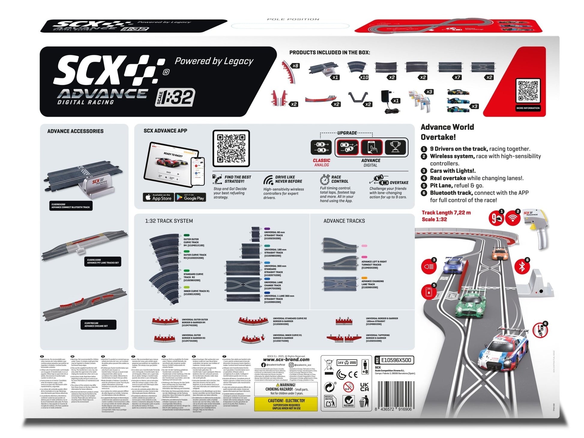 SCX Advance | Pole Position | Digital Slot Car Racing Set | E10596