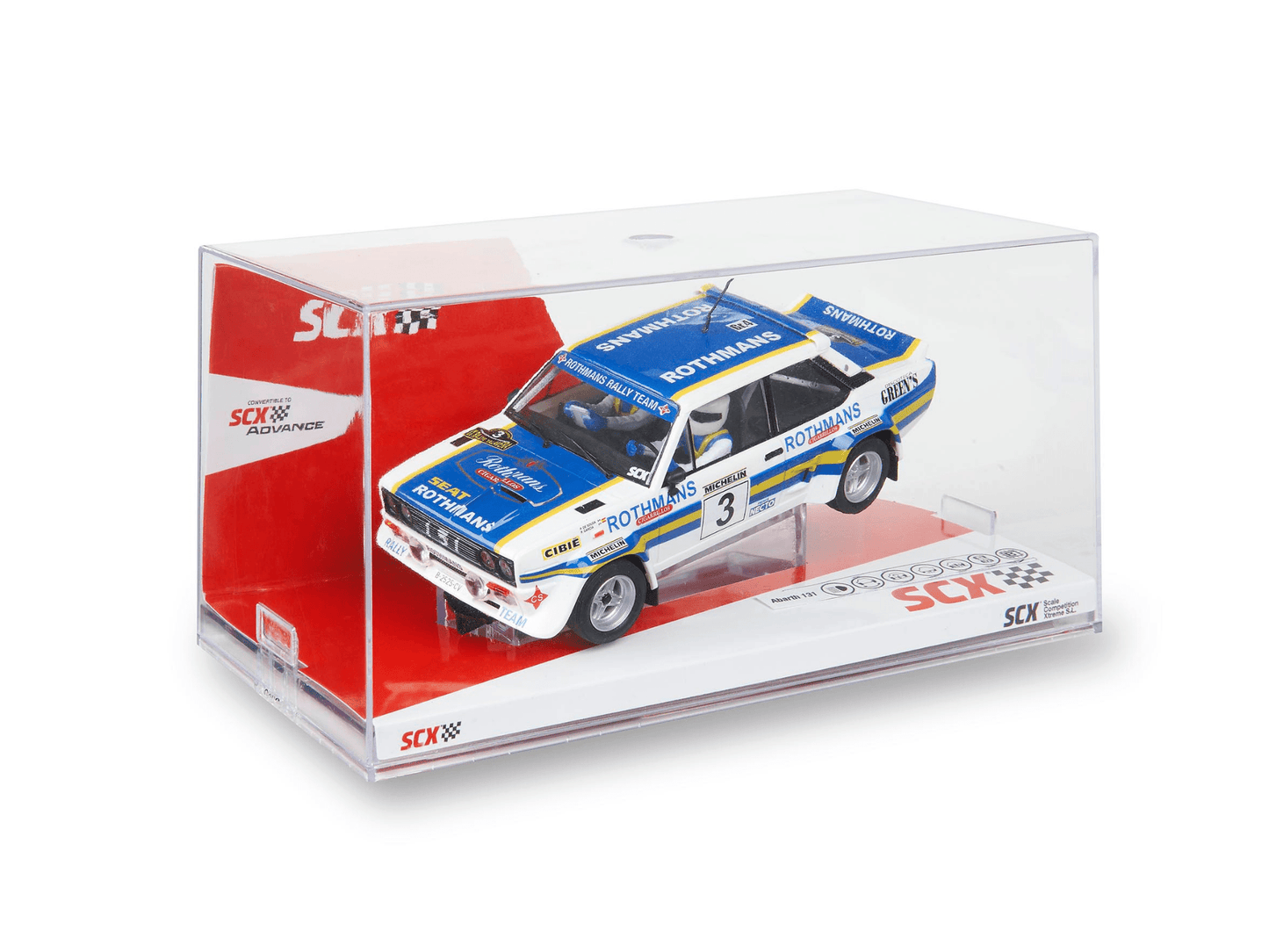 SCX Classic | Fiat Abarth 131 | 3 Rothmans - Spanish Tarmac Rally 1982 | Analog | U10549