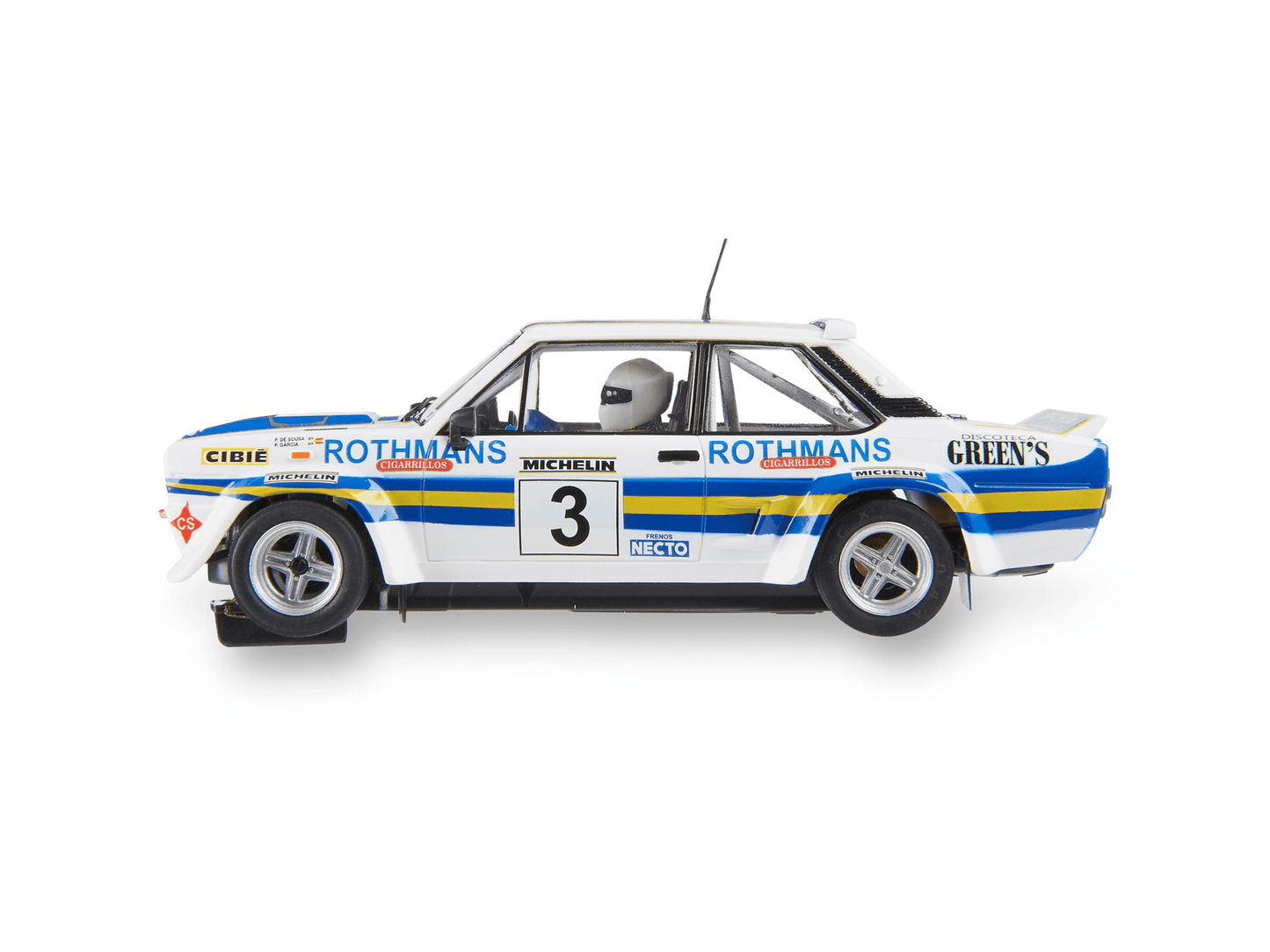 SCX Classic | Fiat Abarth 131 | 3 Rothmans - Spanish Tarmac Rally 1982 | Analog | U10549