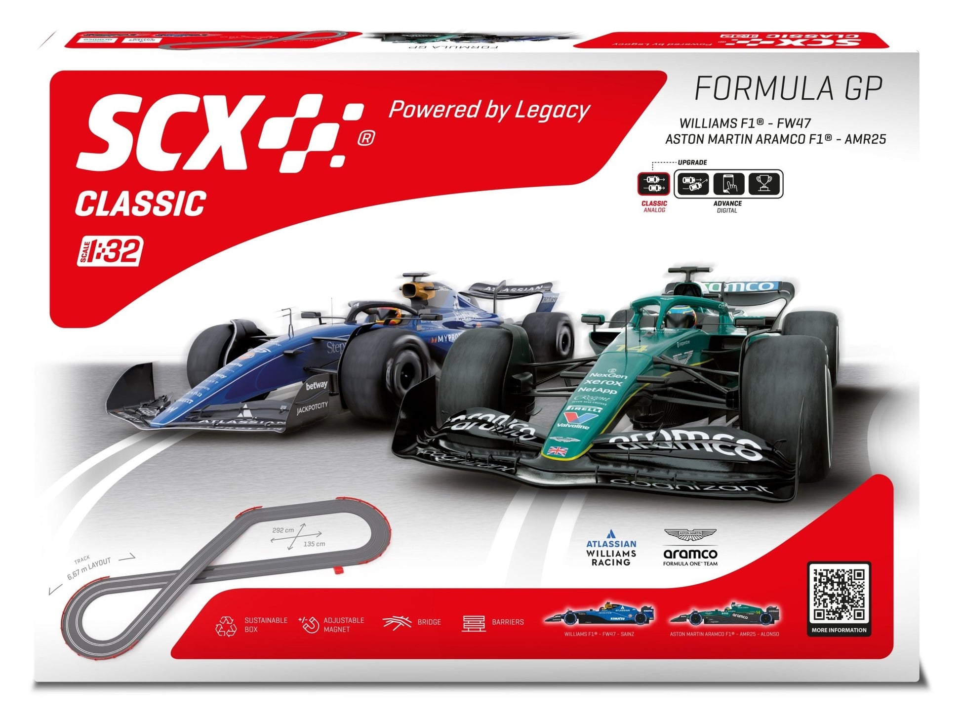 SCX Classic | Formula GP | Slot Car Racing Set | U10587