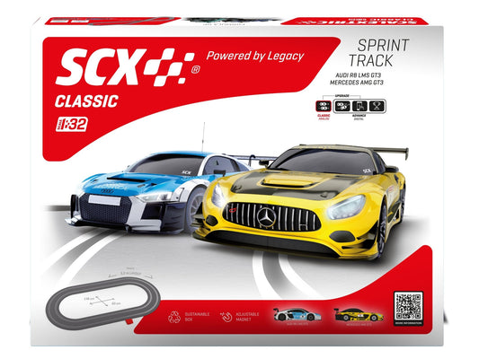 SCX Classic | Sprint Track | Slot Car Racing Set | U10586