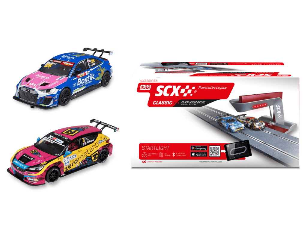 SCX Classic | Start Light & Touring Car Set | Bundle 22 | 1/32 Slot Cars