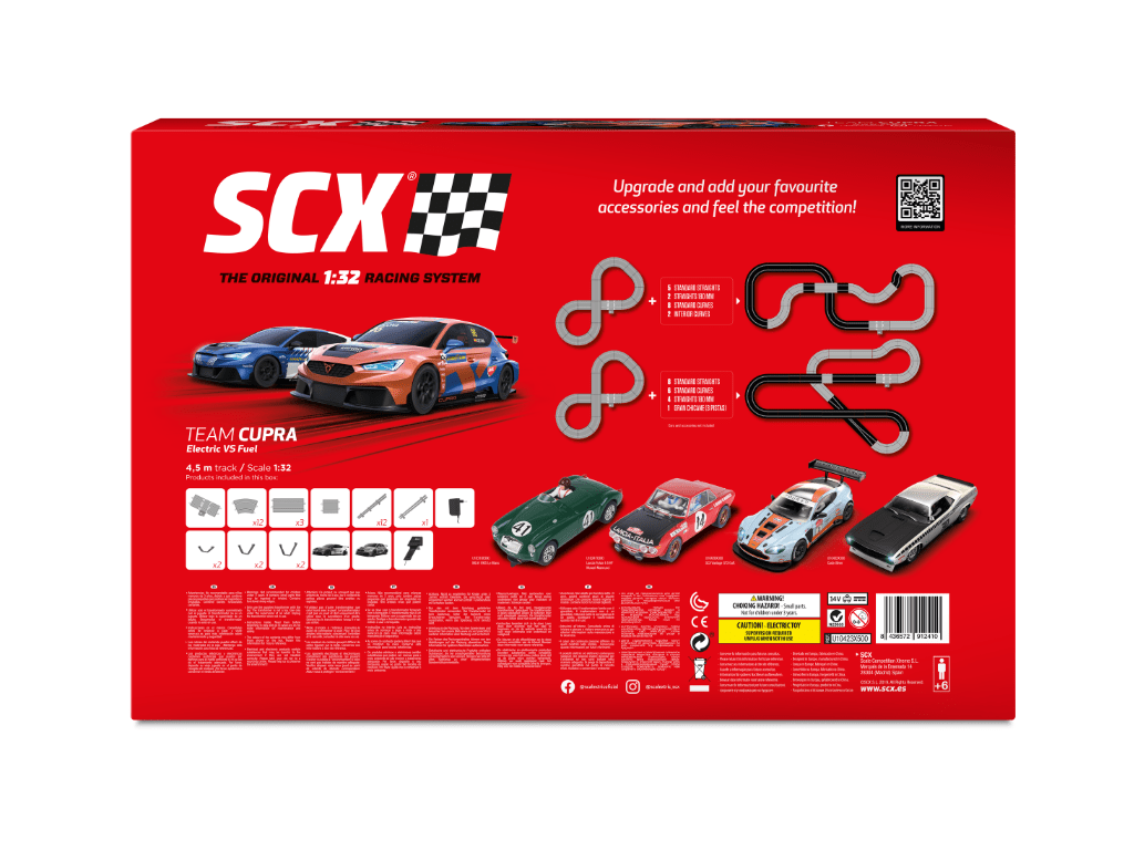 SCX Classic | Team Cupra | U10423 | 1/32 Slot Car Racing Set