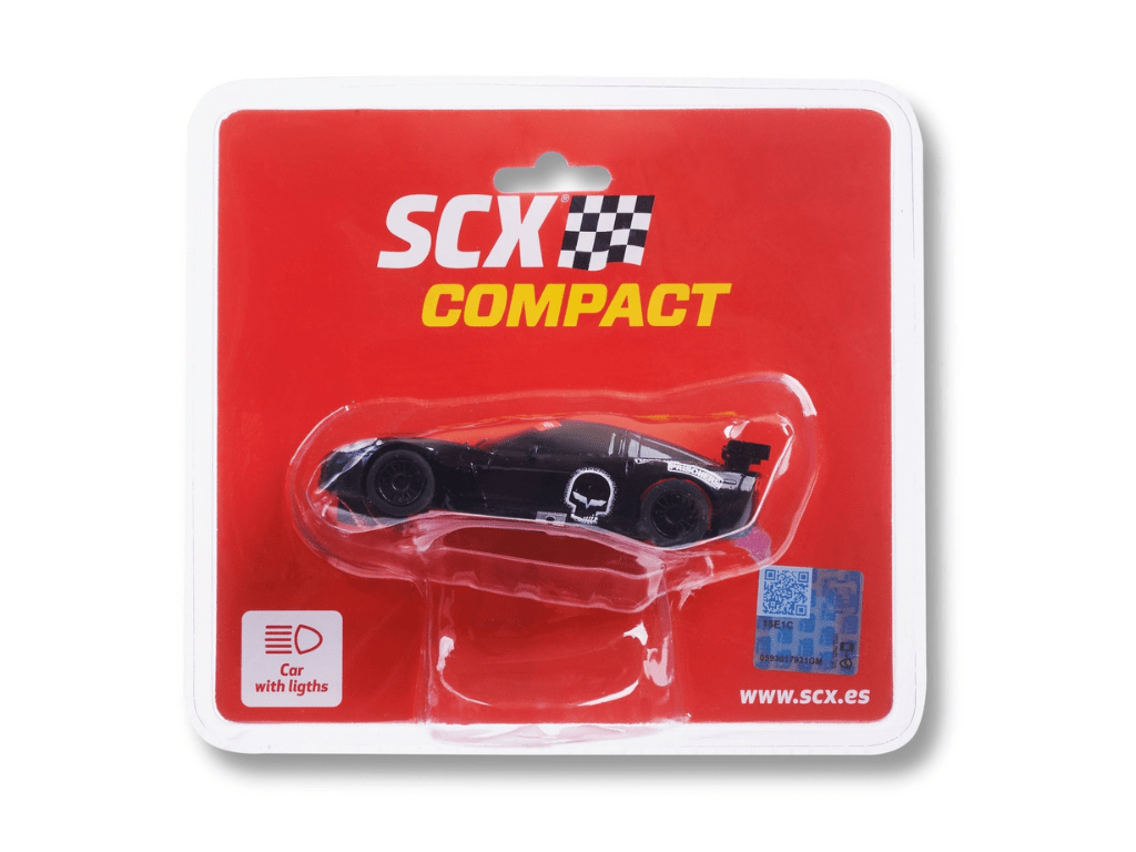 SCX Compact | Chevrolet Corvette C6.R | Black Skull | C10416 | 1/43 Slot Car