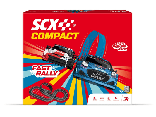 SCX Compact | Fast Rally | C10583 | 1/43 Slot Car Racing Set