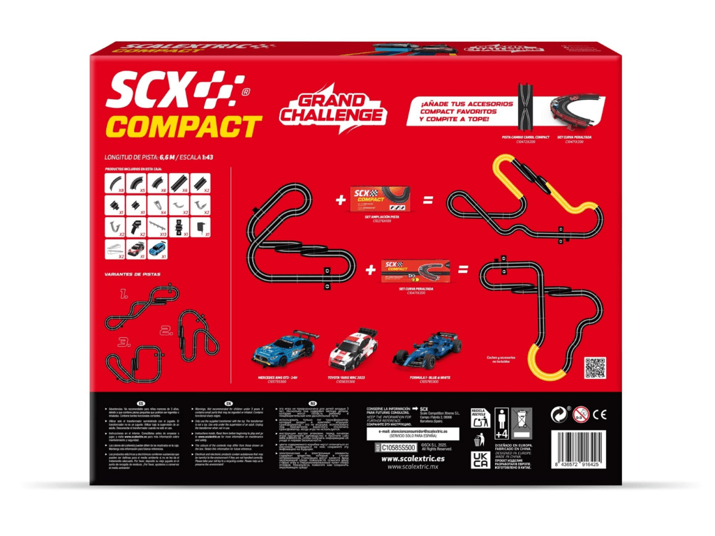 SCX Compact | Grand Challenge | C10585 | 1/43 Slot Car Racing Set