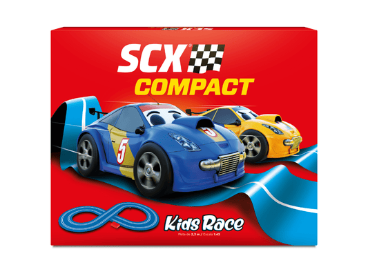 SCX Compact | Kids Race - Slot Car Racing Set | Battery Powered | C10466