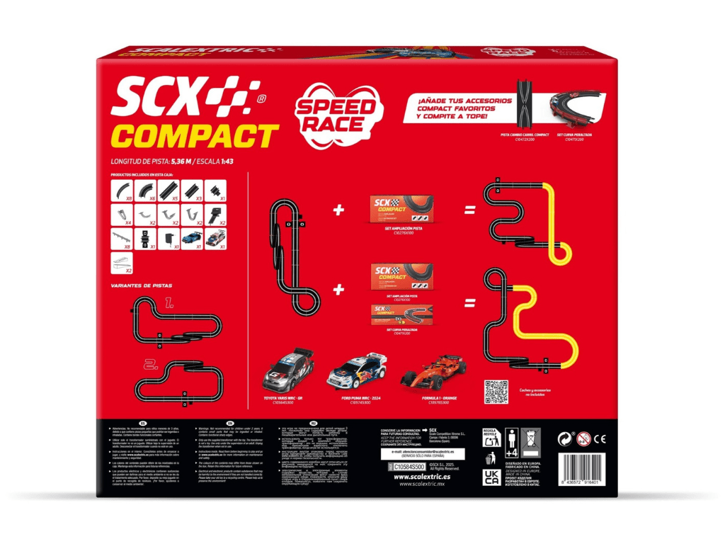 SCX Compact | Speed Race | C10584 | 1/43 Slot Car Racing Set