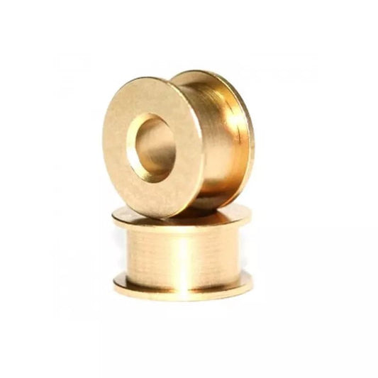 Sloting Plus | Double Flange Bushings - Evo | Brass - Self - Lubricating | 3/32” Axle | x2 Pack | SP051002
