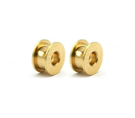 Sloting Plus | Double Flange Bushings - Hyper | Brass - Self - Lubricating | 3/32” Axle | x2 Pack | SP051001
