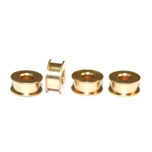 Sloting Plus | Double Flange Bushings - Standard | Brass | 3/32” Axle | x4 Pack | SP051003
