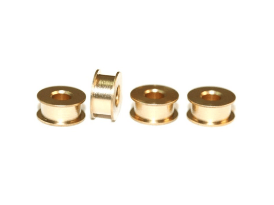 Sloting Plus | Double Flange Bushings - Standard | Brass | 3/32” Axle | x4 Pack | SP051003