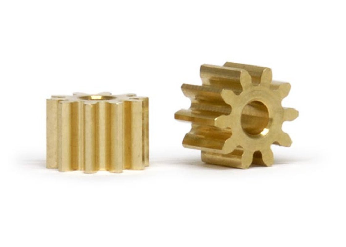 Slot.it | Anglewinder Pinion Gear - Brass | 6mm Diameter | 10 Tooth | x2 Pack | PI6010O