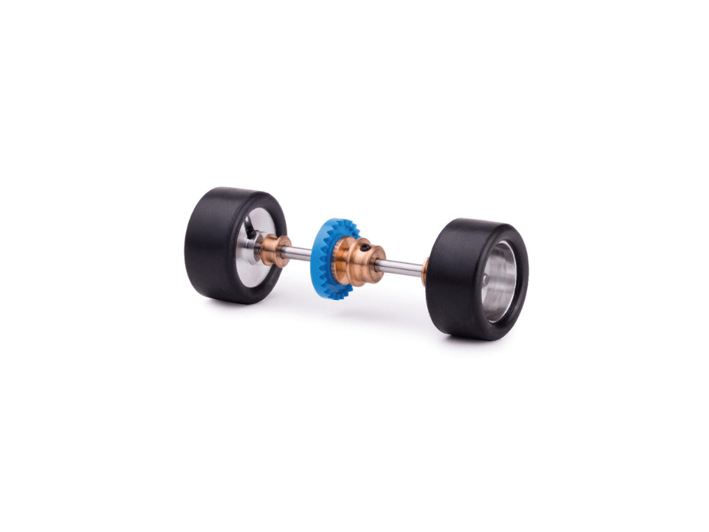 Slot.it | Axle Assembly w/ Wheels & Tires - Carrera DTM Conversion Kit | Inline | KK17