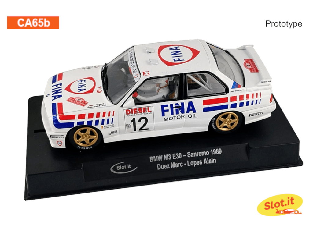 Slot.it | BMW M3 E30 | 12 Fina | CA65B | 1/32 Slot Car
