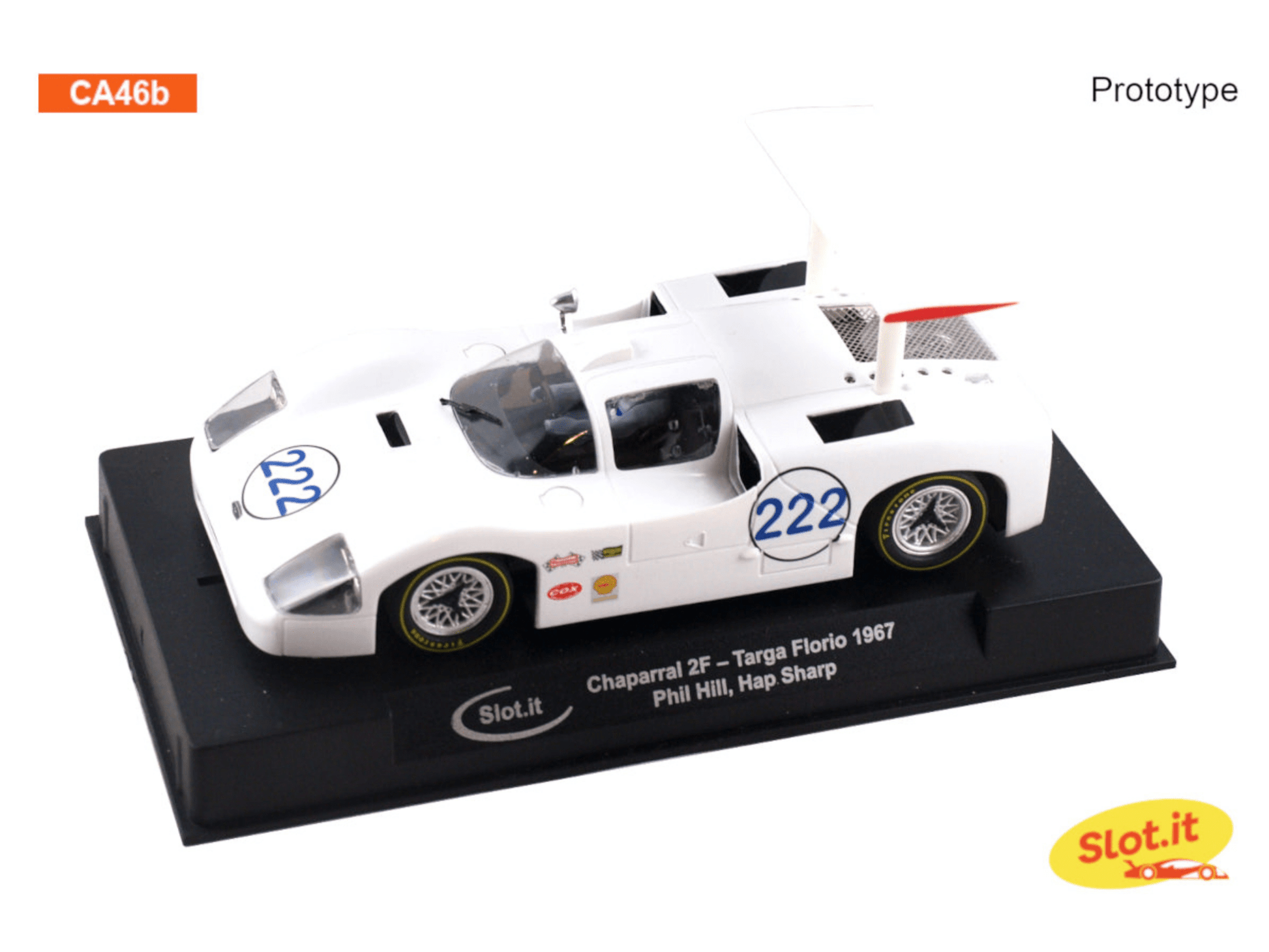 Slot.it | Chaparral 2F | 222 Chaparral Cars - Targa Florio 1967 | CA46B