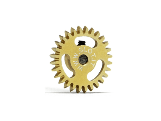 Slot.it | Ergal Anglewinder Gear | 16mm Diameter | 28 Tooth | 3/32" / 2.38mm Axles | GA1628E