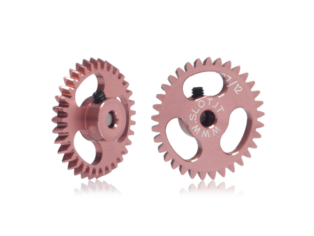 Slot.it | Ergal Anglewinder Gear | 18mm Diameter | 33 Tooth | 3/32" / 2.38mm Axles | GA1833E